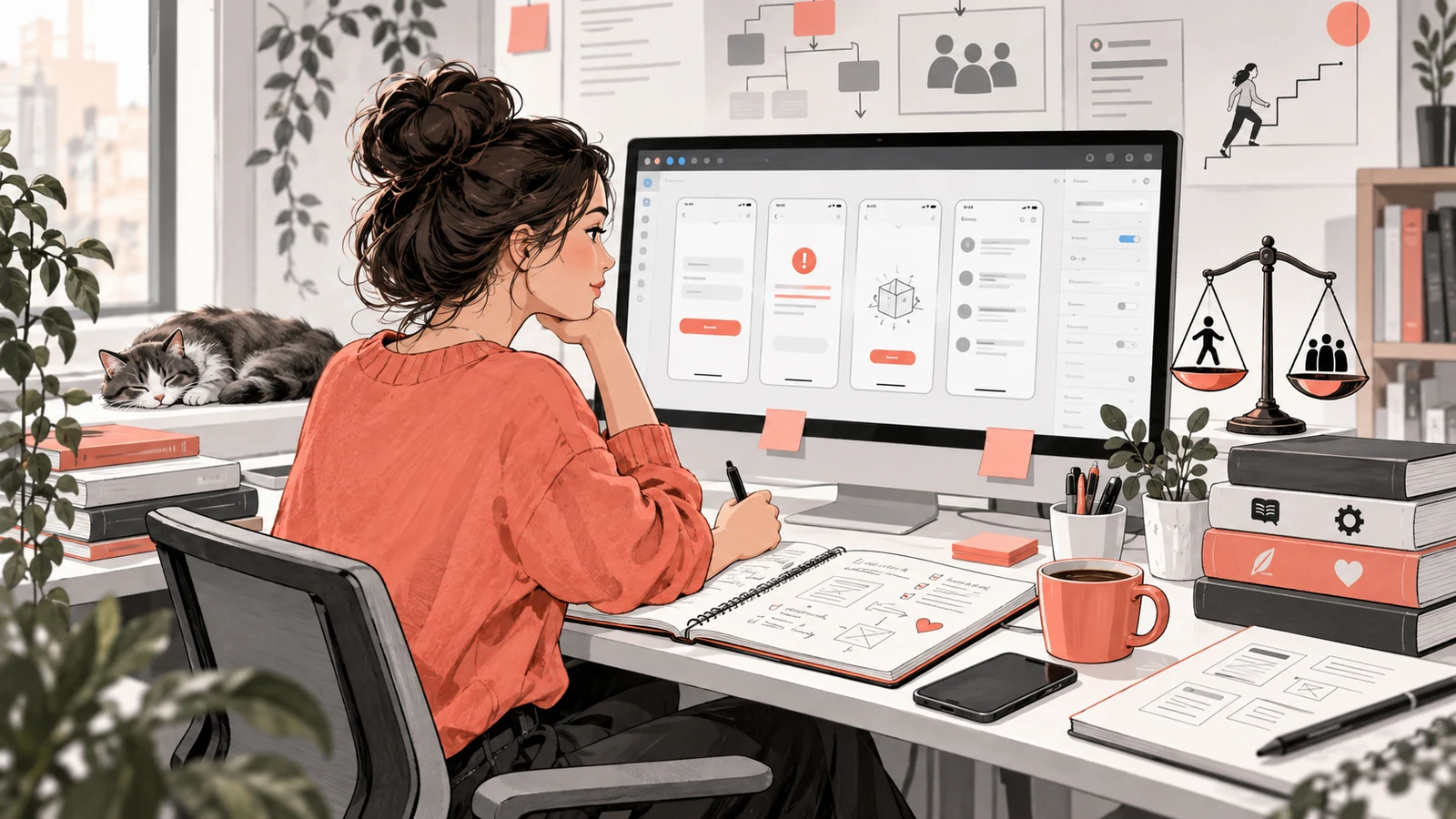 Иллюстрация к статье: UX-редактор: задачи специалиста, необходимые навыки и путь обучения