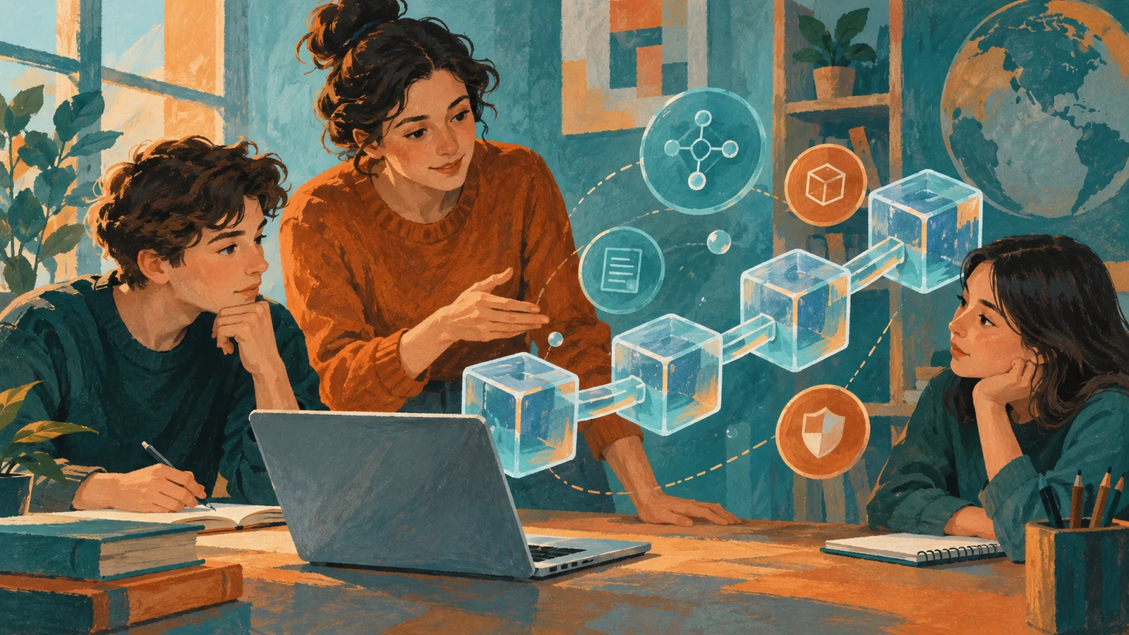 Иллюстрация к статье: Криптовалюты и блокчейн: как устроены, какие риски и что изучают на курсах