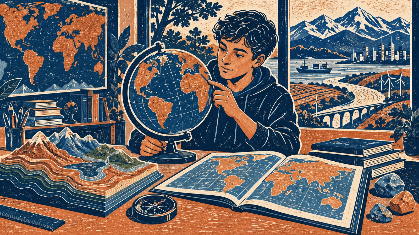 Иллюстрация к статье: География в 10 классе: страны мира, население, мировое хозяйство и работа с картой