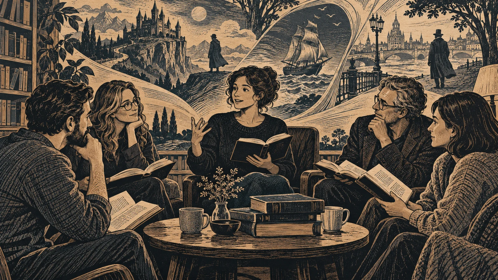 Иллюстрация к статье: Литература для взрослых: как читать классику и современную прозу и выбрать курс