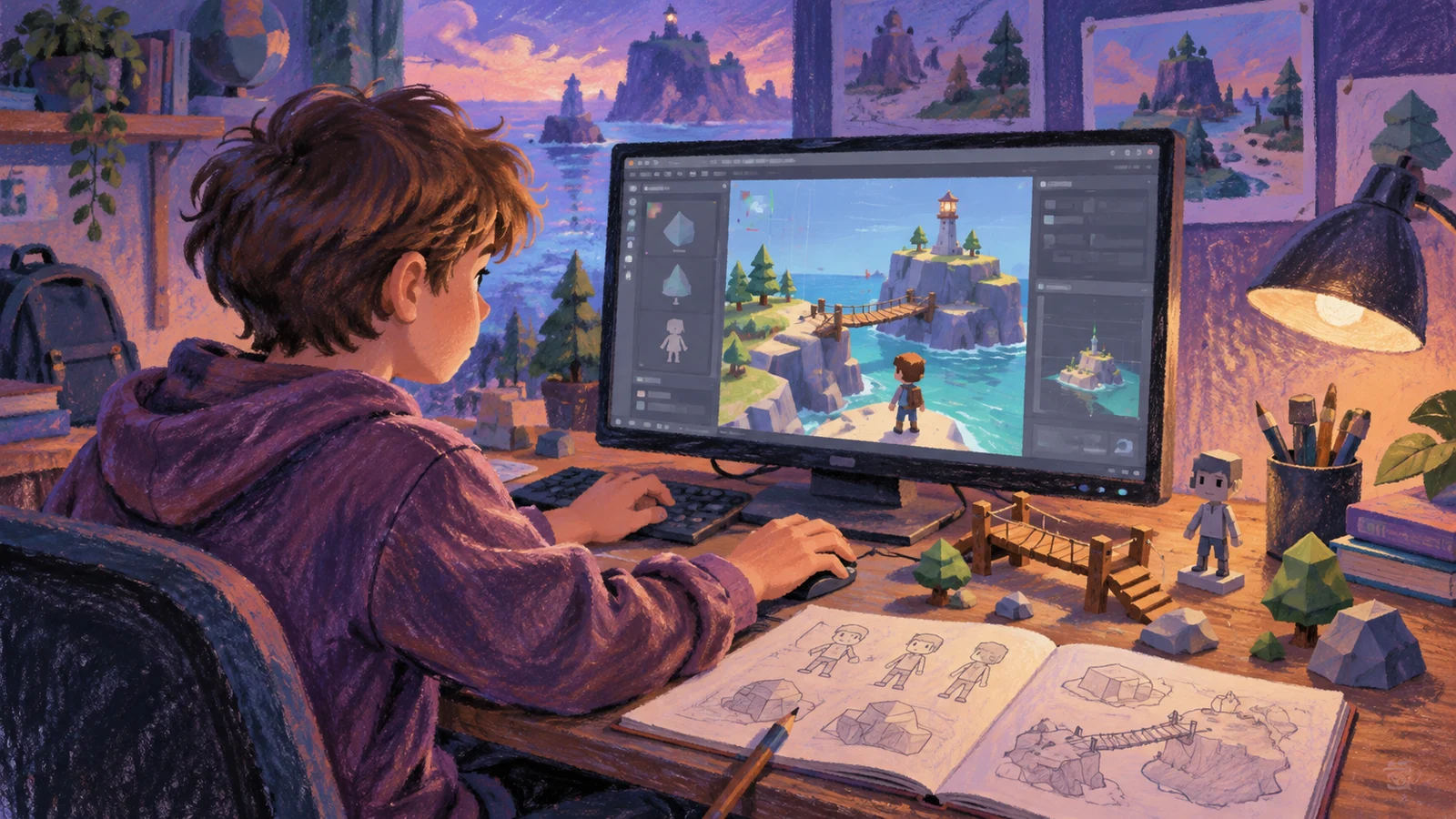 Иллюстрация к статье: Unity для детей и подростков: первые 3D-игры на C# и как выбрать курс