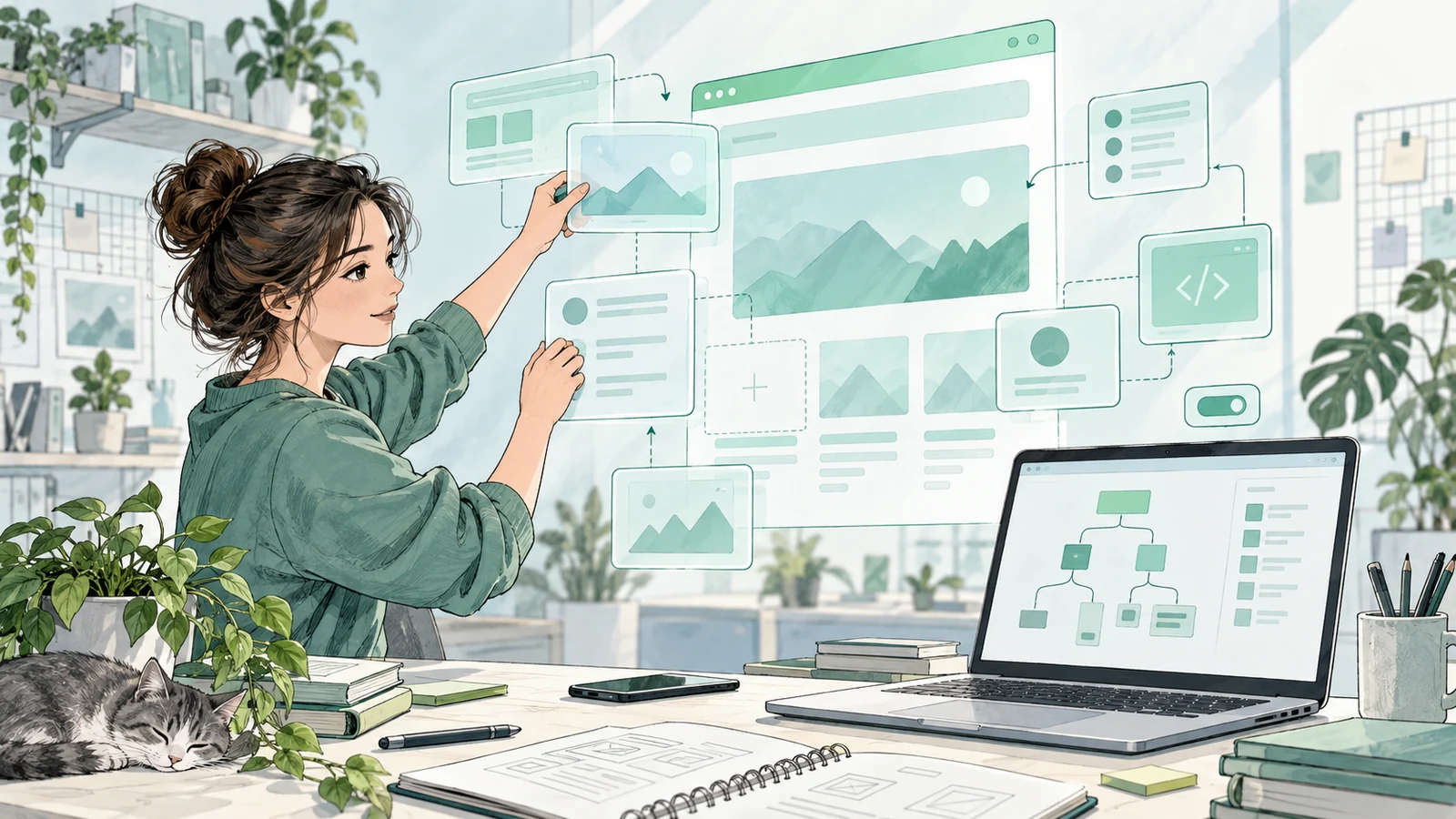 Иллюстрация к статье: Vue.js для фронтендера: компоненты, Pinia, роутинг и Nuxt