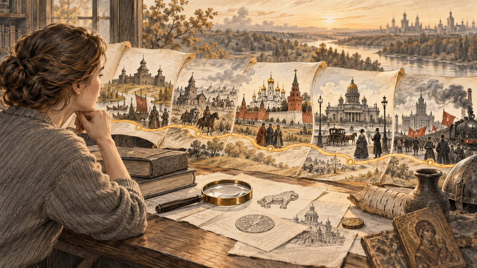 Иллюстрация к статье: История России для взрослых: от Древней Руси до XX века без школьной зубрёжки