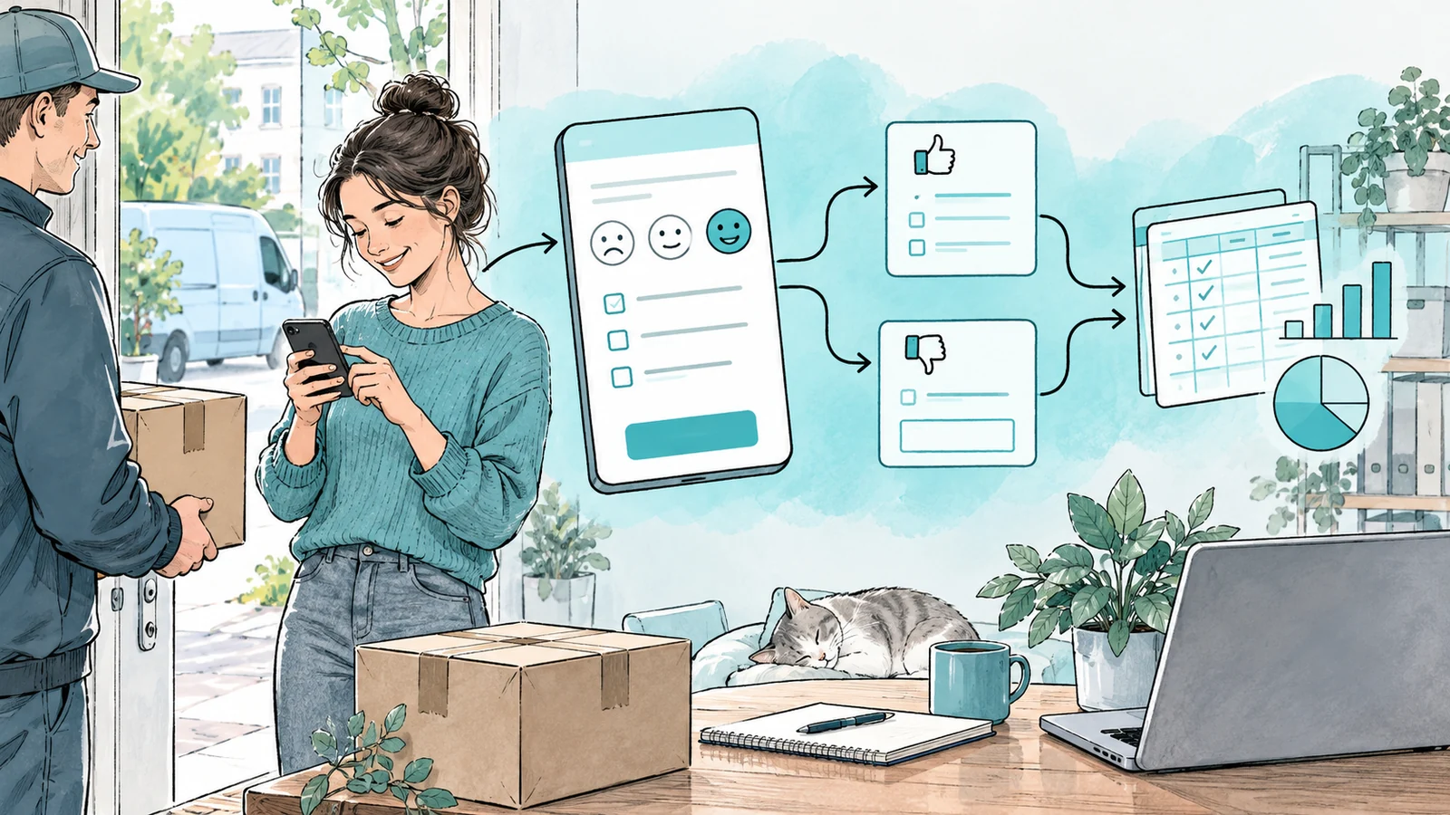 Иллюстрация к статье: Опрос клиентов в Oprosso, Яндекс Формах и Google Формах: анкета, логика вопросов, выгрузка ответов
