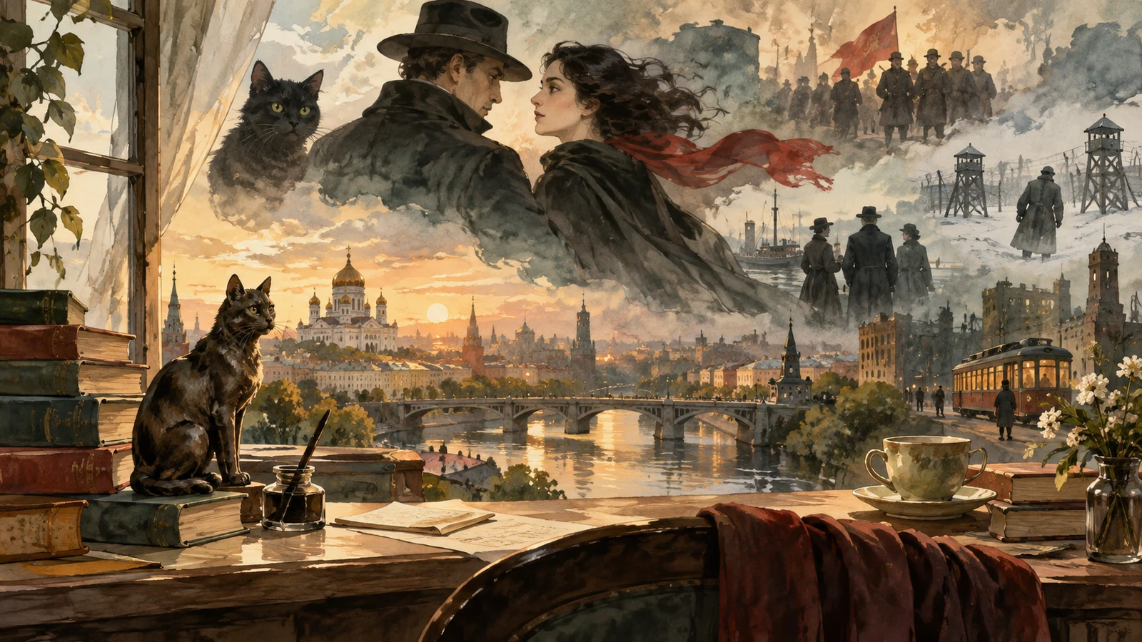 Иллюстрация к статье: Русская литература XX века для взрослых: «Мастер и Маргарита» и главные книги века