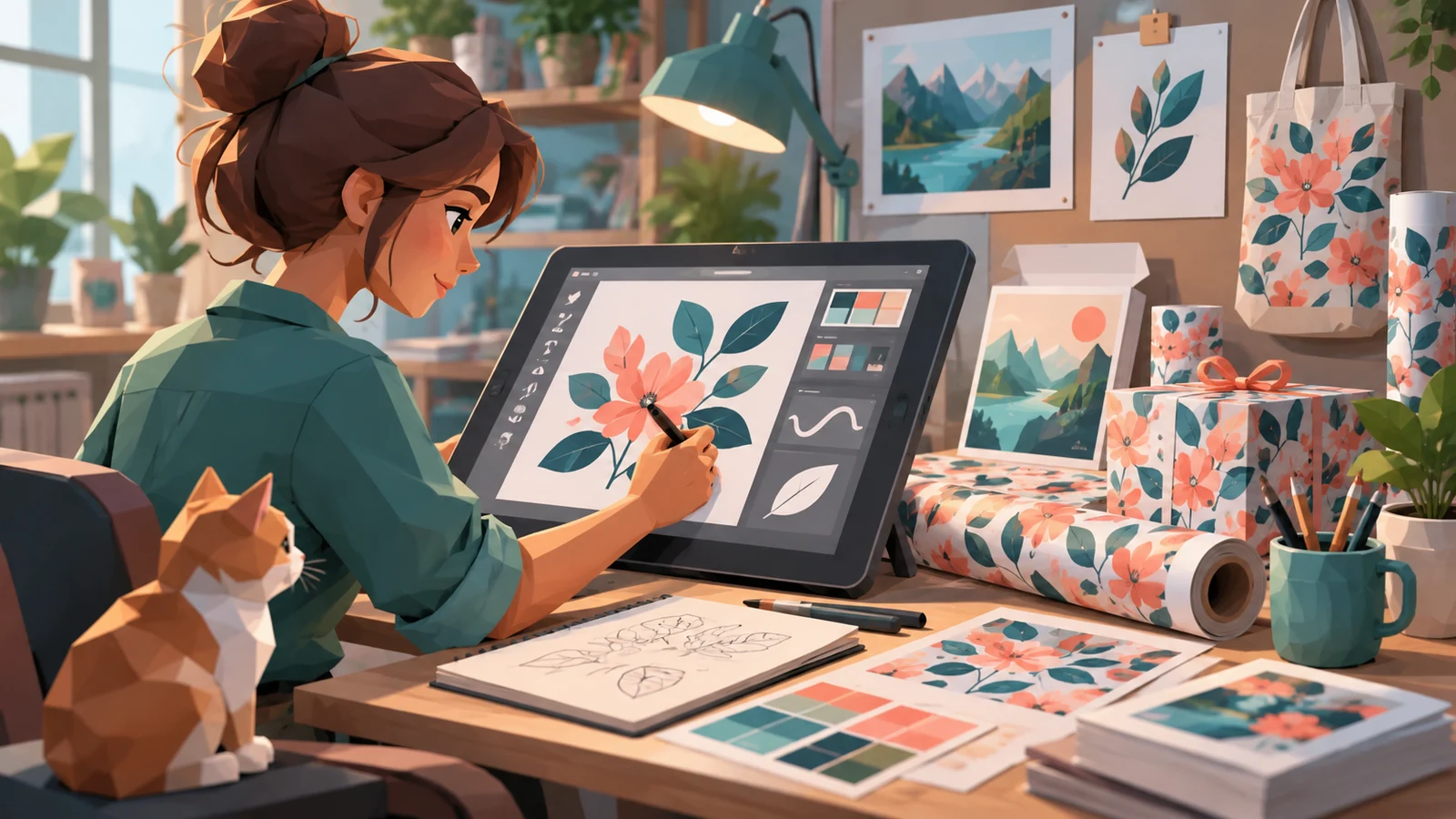 Иллюстрация к статье: Illustrator для иллюстратора: векторная иллюстрация, кисти, паттерны и файлы для стоков и печати