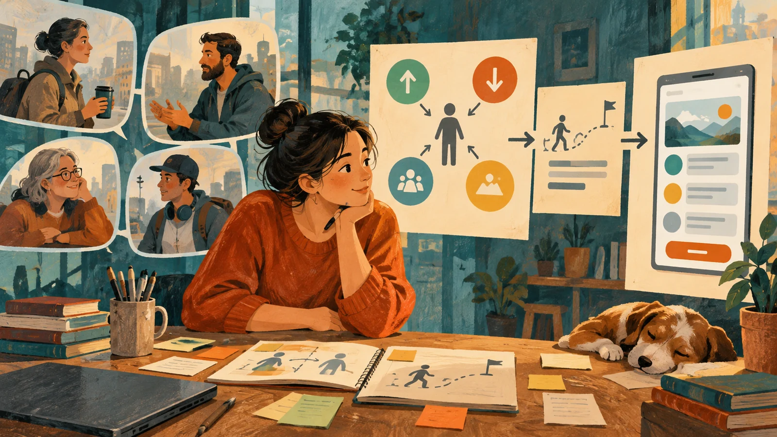 Иллюстрация к статье: JTBD для продуктового дизайнера: интервью, job story и как превратить «работу» пользователя в экран