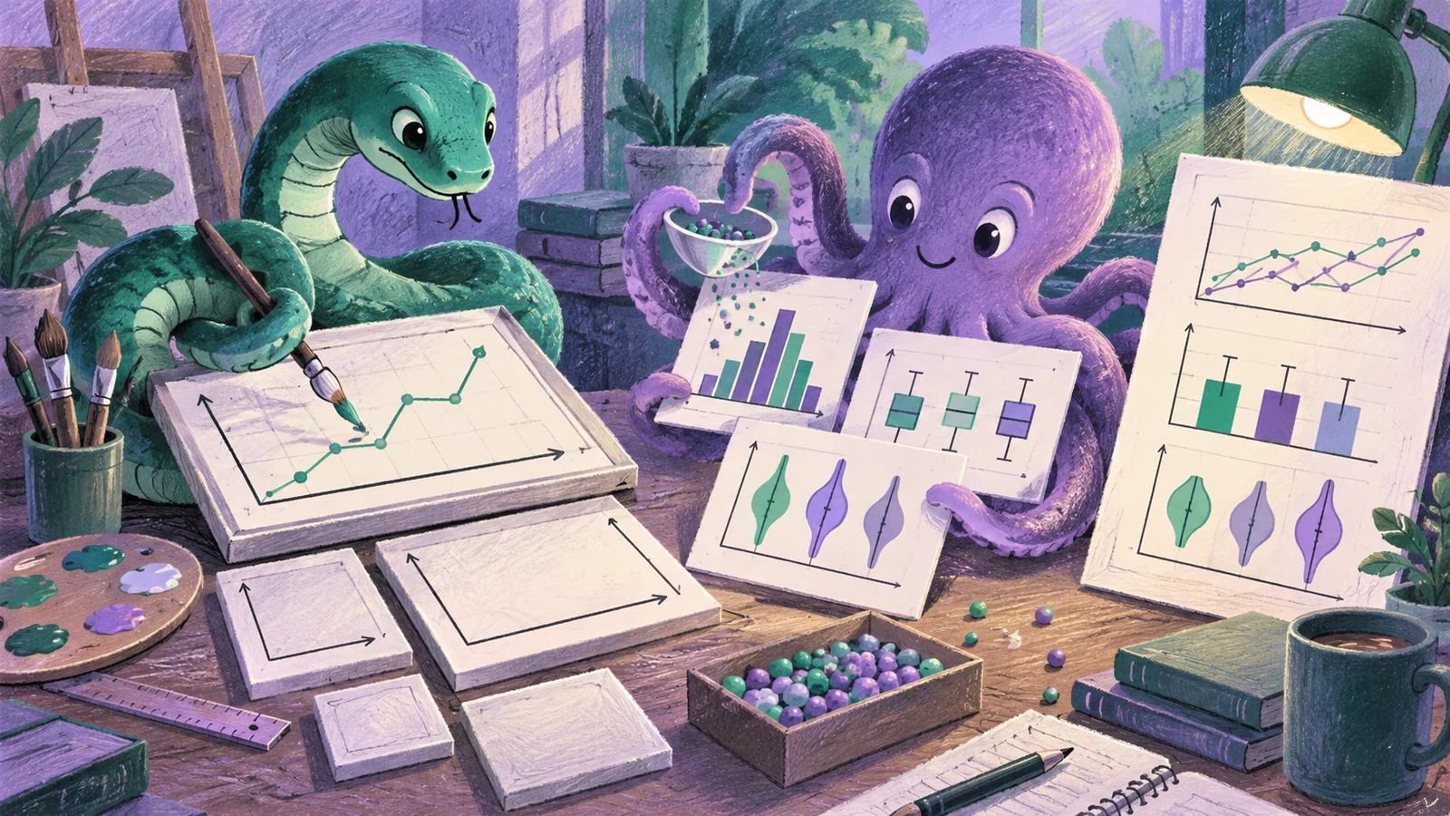Иллюстрация к статье: Matplotlib и Seaborn: графики на Python для отчёта и исследования — что выбрать и как научиться